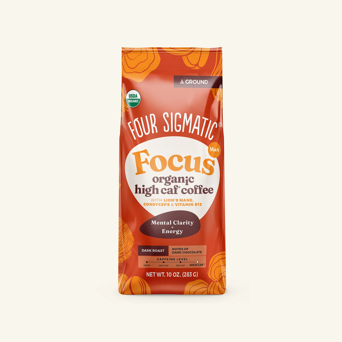 Focus Max High Caf Ground Coffee - Dark