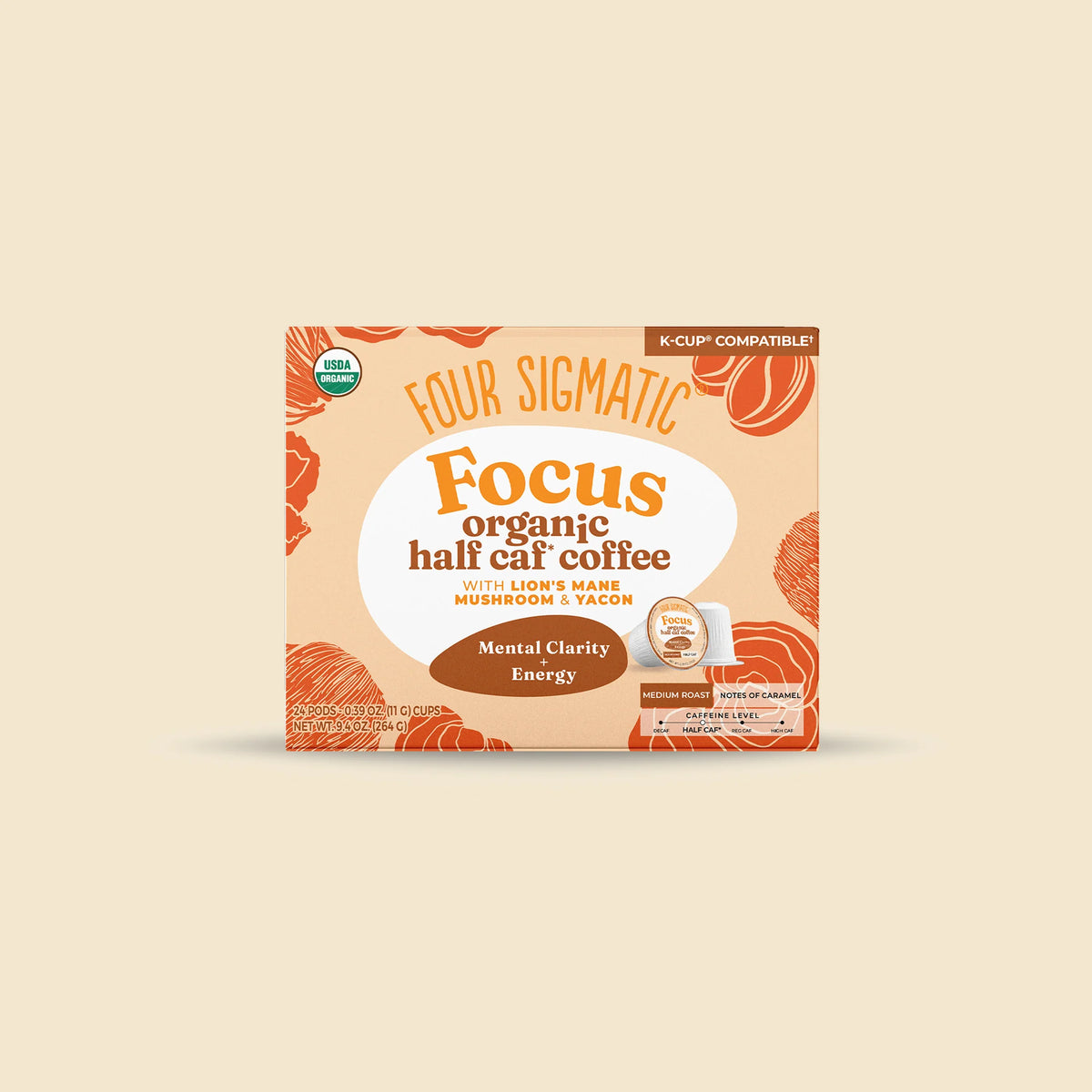 Focus Half-Caf Coffee Pods (24ct)