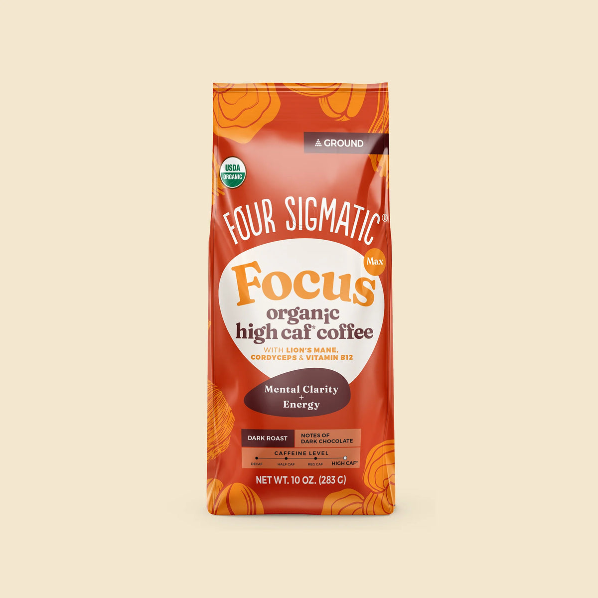 Focus Max High Caf Ground Coffee - Dark